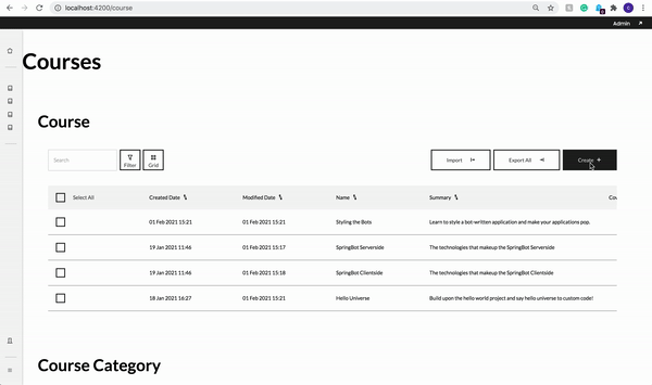 Successful Create Redirect Behaviour